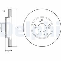 COMLINE ADC0576V - Disco de freno - Comline