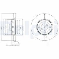 DELPHI BG4127 - Disco de freno