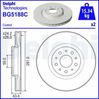 BREMBO 09C64521 - Disco de freno - PRIME LINE - UV Coated