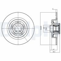 BREMBO 08A23927 - Disco de freno - PRIME LINE - With Bearing Kit
