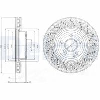 COMLINE ADC1658V - Disco de freno - Comline