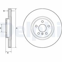 COMLINE ADC2804V - Disco de freno - COATED