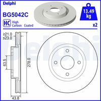 COMLINE ADC2881 - Disco de freno - COATED