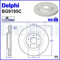 COMLINE ADC0298V - Disco de freno - COATED
