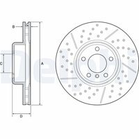 COMLINE ADC2876V - Disco de freno