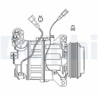 DELPHI CS20482 - Compresor, aire acondicionado