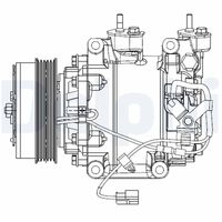 DELPHI CS20510 - Compresor, aire acondicionado