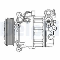 DELPHI CS20512 - Compresor, aire acondicionado
