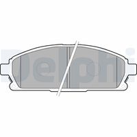 DELPHI LP1659 - Juego de pastillas de freno