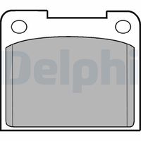 DELPHI LP15 - Juego de pastilla, freno de estacionamiento de disco
