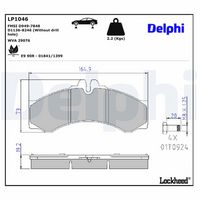 DELPHI LP1046 - Juego de pastillas de freno