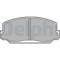 DELPHI LP186 - Juego de pastillas de freno