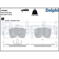 DELPHI LP3663 - Juego de pastillas de freno