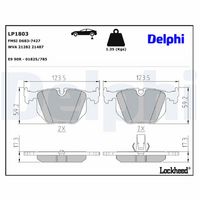 DELPHI LP1803 - Juego de pastillas de freno