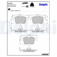 DELPHI LP1783 - Juego de pastillas de freno