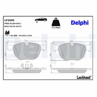 DELPHI LP2090 - Juego de pastillas de freno