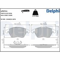 DELPHI LP1904 - Juego de pastillas de freno