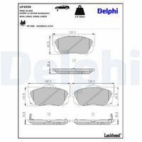 DELPHI LP2050 - Juego de pastillas de freno