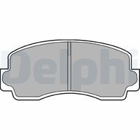 DELPHI LP529 - Juego de pastilla, freno de estacionamiento de disco