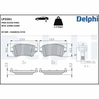 BREMBO P61133 - Juego de pastillas de freno - PRIME LINE