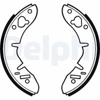 DELPHI LS1015 - Juego de zapatas de frenos