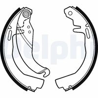DELPHI LS1246 - Juego de zapatas de frenos