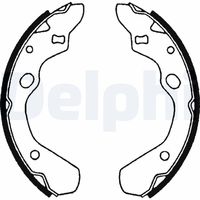 DELPHI LS1516 - Juego de zapatas de frenos