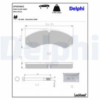 DELPHI LZ0189 - Contacto de aviso, desgaste de los frenos