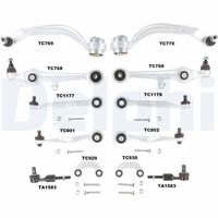 DELPHI TC1300KIT - Kit de reparación, brazo de suspensión