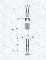 BOSCH 0250203012 - Bujía de precalentamiento - Duraterm