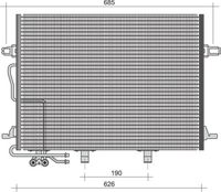 KAMOKA 7800221 - Condensador, aire acondicionado