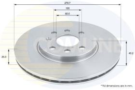 Comline ADC1131V - DISCO HOLDEN ASTRA 05->,OPEL ASTRA