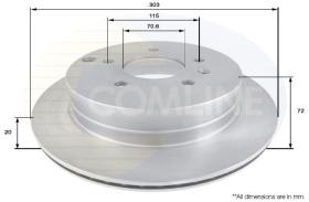 Comline ADC1147V - DISCO CHEVROLET CAPTIVA 06->,VAUXHA